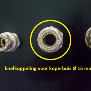 Knelkoppeling Ø buis 15 mm