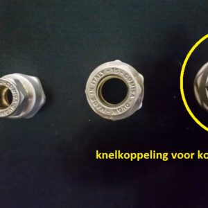 Knelkoppeling Ø buis 22 mm